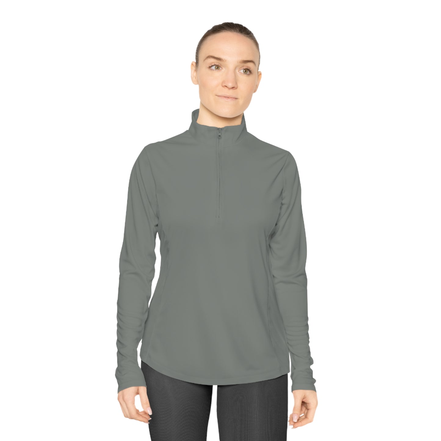 Happiness is a Dogo Ladies Quarter-Zip Pullover
