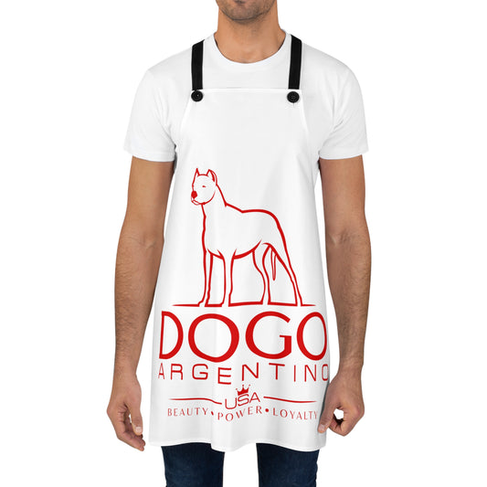 Red Dogo Argentino Apron