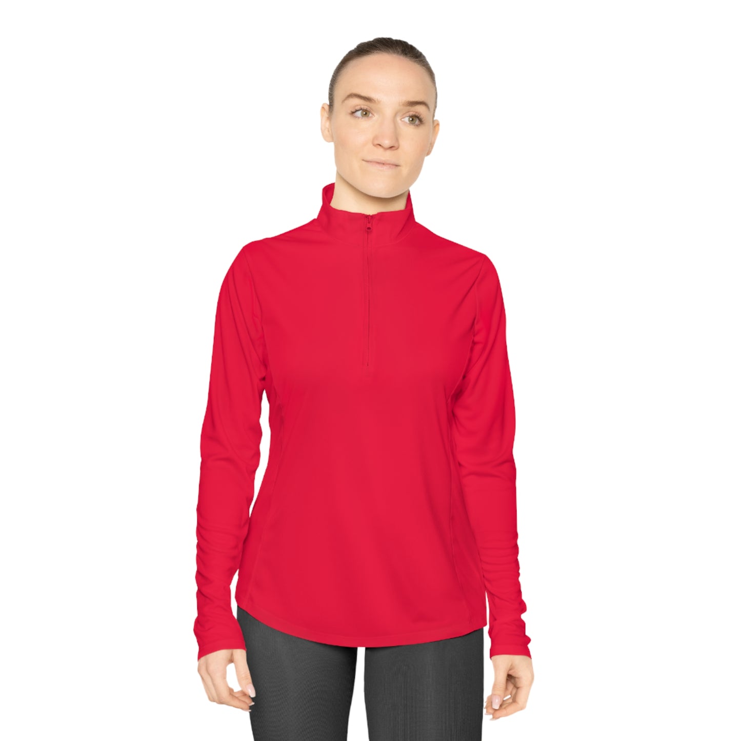 Happiness is a Dogo Ladies Quarter-Zip Pullover