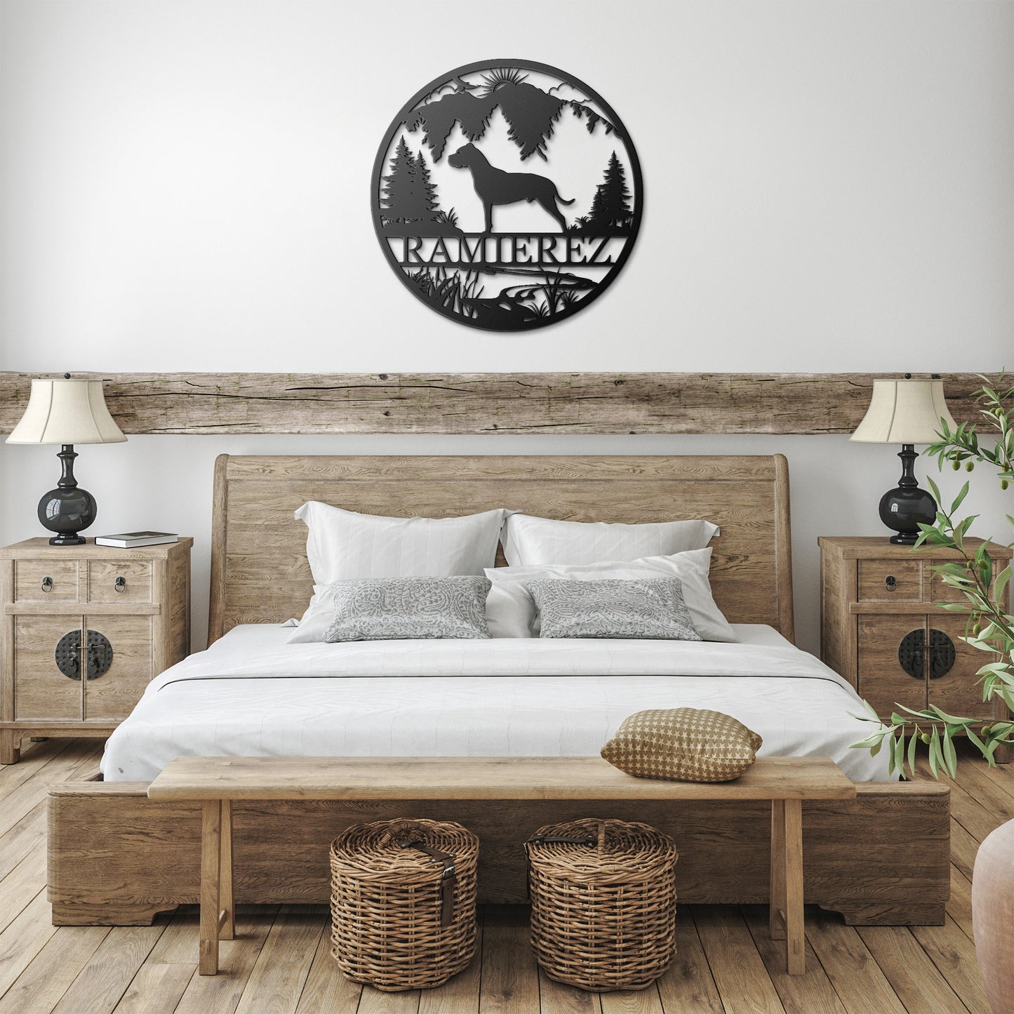 Dogo In The Mountains Personalized Metal Sign
