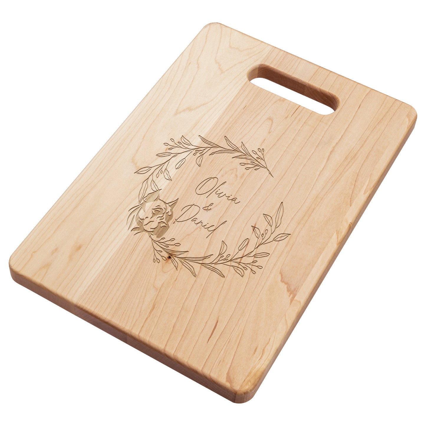Dogo Laurel Personalized Laser Etched Cutting Board