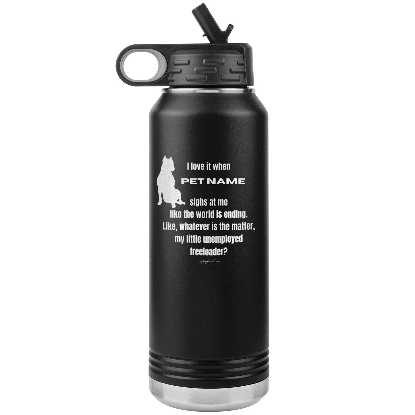 Freeloader Personalized Laser Etched 32oz Water Bottle