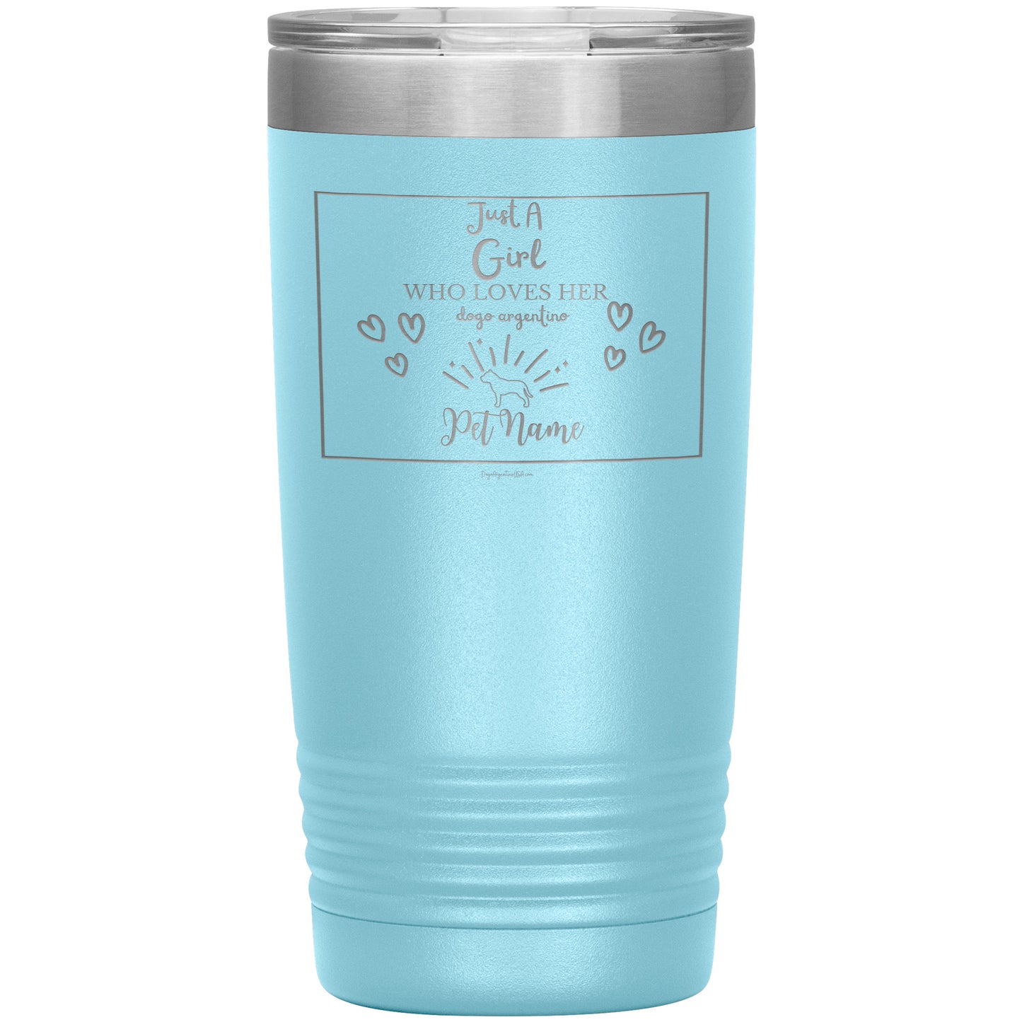 Just A Girl Personalized Laser Etched Tumbler 20oz